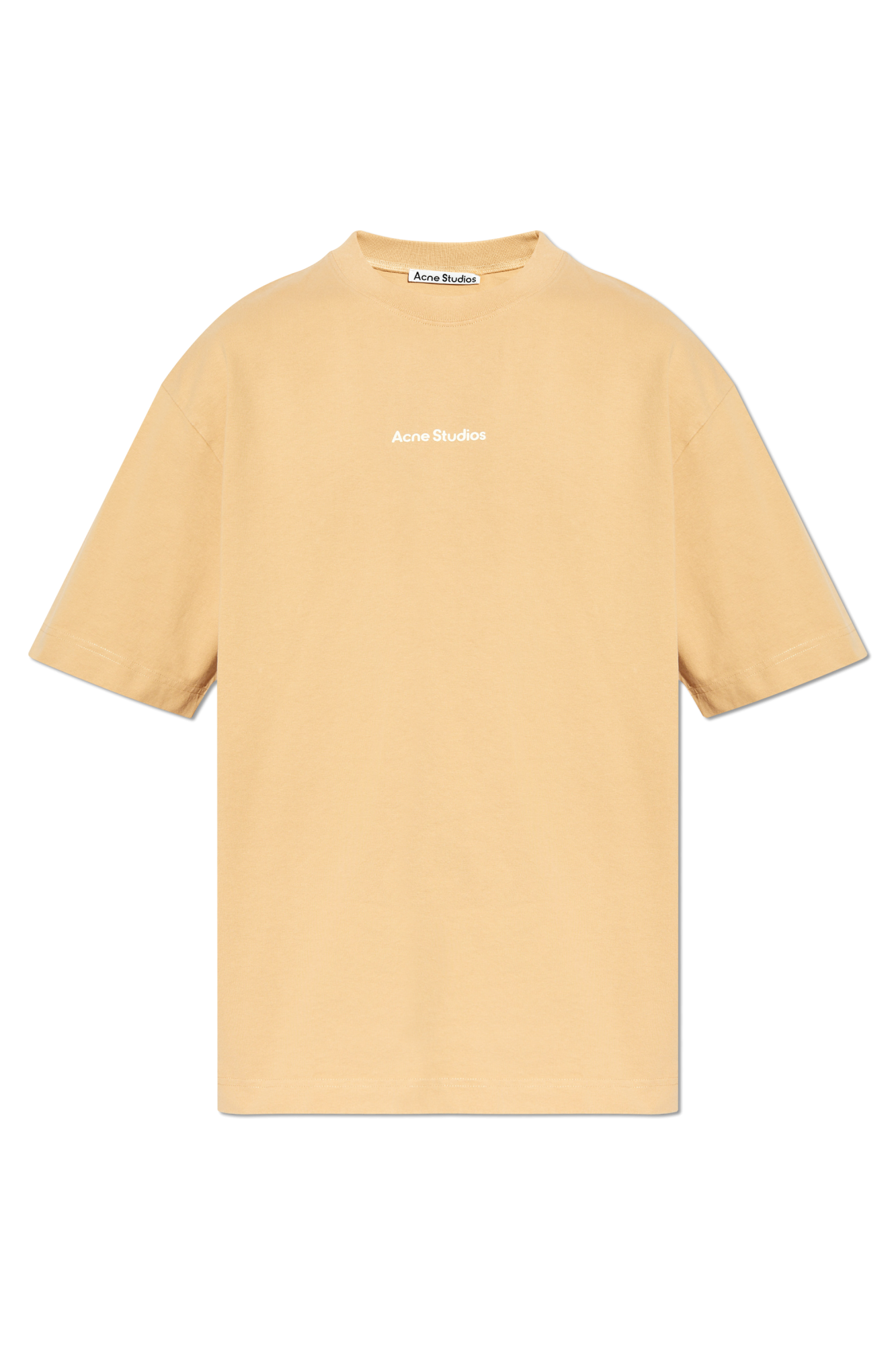 Beige T-shirt with logo Acne Studios - Vitkac Italy